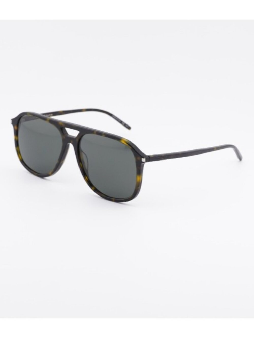 Saint Laurent SL476 004 Sunglasses Havana Aviator Frame, Grey Lenses